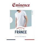 Tee shirt col V manches courtes "Made in France" - EMINENCE en promo chez Carrefour Nanterre à 18,99 €