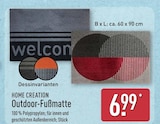 Outdoor-Fußmatte von HOME CREATION im aktuellen ALDI Nord Prospekt
