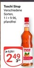 Sirup im Angebot bei GLOBUS in Wetzlar Sirup Angebote von Toschi bei GLOBUS Wetzlar für 2,49 €