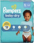 Couches baby-dry Géant T5 - Pampers en promo chez Monoprix Rennes à 14,93 €