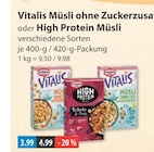 Vitalis Müsli ohne Zuckerzusatz im V-Markt Prospekt Vitalis Müsli ohne Zuckerzusatz von Dr. Oetker im aktuellen V-Markt Prospekt für 3,99 €