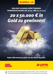 Aktueller Lotto Baden-Württemberg Prospekt (Stuttgart) Lotto Baden-Württemberg Prospekt mit 1 Seite (Stuttgart)