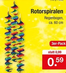 Dekoration im aktuellen Zimmermann Prospekt Rotorspiralen für 0,59 € bei Zimmermann im Angebot