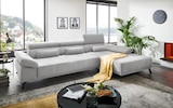 Wohnlandschaft Denia, silber, inkl. Funktionen Angebote von Livin bei HARDECK Remscheid für 1.399,00 €