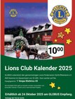 Lions Club Kalender 2025 im Angebot bei GLOBUS in Kerpen Lions Club Kalender 2025 Angebote bei GLOBUS Kerpen