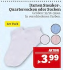 Aktuelle Schuhe Angebote bei Marktkauf in Fürth Aktuelles Damen Sneaker-, Quartersocken oder Socken Angebot bei Marktkauf in Fürth ab 3,99 €