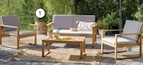 Salon en bois pour 4 personnes en promo chez Intermarché Nîmes à 199,99 €