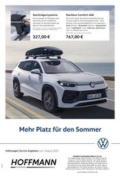 Volkswagen Prospekt für Arnsberg mit 1 Seite Volkswagen Prospekt für Arnsberg: "Mehr Platz für den Sommer", 1 Seite, 01.06.2025 - 31.08.2025