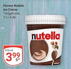 Nutella Ice Creme Angebote von Ferrero bei GLOBUS Erlangen für 3,99 €