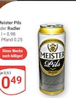 Pils im Angebot bei GLOBUS in Wetzlar Pils Angebote von Meister bei GLOBUS Wetzlar für 0,49 €