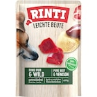 RINTI Leichte Beute Rind Pur + Wild 400 g Angebote von Rinti bei Zookauf Remscheid für 1,79 €