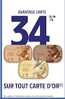 Intermarché Bédarieux - Promo 34% AVANTAGE CARTE SUR TOUT CARTE D'OR Promo 34% AVANTAGE CARTE SUR TOUT CARTE D'OR à dans le catalogue Intermarché à Bédarieux