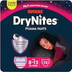 Sous-vêtements de nuit drynites 8-13 ans 30-48 kg fille x13 - HUGGIES dans le catalogue Intermarché Super