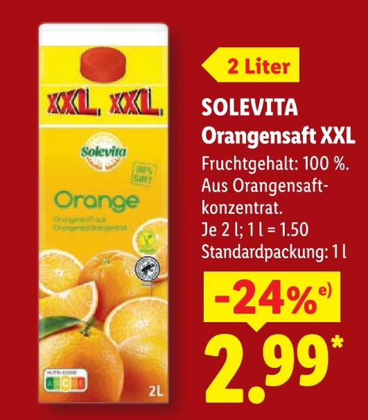 Orangensaft XXL