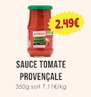 Sauce tomate provençale - NATURALIA dans le catalogue Naturalia