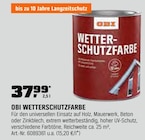 WETTERSCHUTZFARBE von OBI für 37,99 € bei OBI im Angebot WETTERSCHUTZFARBE von OBI im aktuellen OBI Prospekt