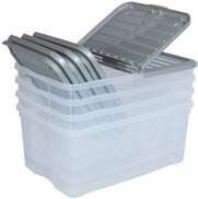 Meuble - Dodo dans le catalogue Carrefour Lot de 4 dodo 40L Gris - Dodo à 19,00 € en promo chez Carrefour