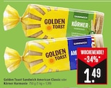 Sandwich American Classic oder Körner Harmonie Angebote von Golden Toast bei Marktkauf Schwäbisch Gmünd für 1,49 €