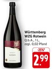Württemberg Rotwein im Angebot bei E center in Ulm Württemberg Rotwein Angebote von WZG bei E center Ulm für 2,99 €