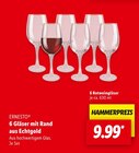 6 Gläser mit Rand aus Echtgold im Angebot bei Lidl in Schwabach 6 Gläser mit Rand aus Echtgold Angebote von Ernesto bei Lidl Schwabach für 9,99 €