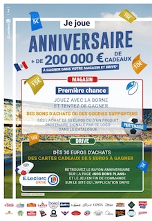 Catalogue E.Leclerc à Montélimar cette semaine, valable du 02/06/2026 au 13/06/2026 Prospectus E.Leclerc à Montélimar, "ANNIVERSAIRE", 48 pages de promos valables du 02/06/2026 au 13/06/2026