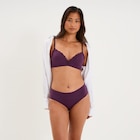 Soutien-gorge triangle micro dentelle prune femme - La Halle à Le Havre Soutien-gorge triangle micro dentelle prune femme en promo chez La Halle Le Havre à 15,99 €