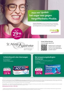 mea - meine apotheke Burggen Prospekt der aktuellen Woche, gültig von 01.02.2023 bis 28.02.2023 Aktueller mea - meine apotheke Burggen Prospekt "Unsere Februar-Angebote" mit 4 Seiten