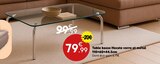 Table basse Hecate verre et métal en promo chez Maxi Bazar Bourg-en-Bresse à 79,99 €