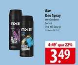Axe Deo Spray Angebot in Wetschen Axe Deo Spray im aktuellen Prospekt bei famila Nordost in Wetschen