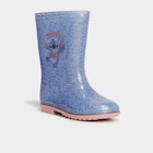 Bottes de pluie paillettes Stitch bleu fille dans le catalogue La Halle