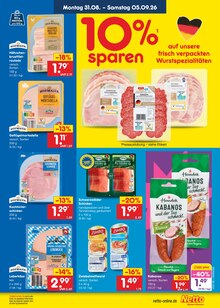Mettwurst im aktuellen Netto Marken-Discount Prospekt (Hamburg) Mettwurst im Netto Marken-Discount Prospekt "Aktuelle Angebote" mit 70 Seiten (Hamburg)