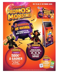 Catalogue E.Leclerc à Le Blanc cette semaine, valable du 20/10/2026 au 31/10/2026 Prospectus E.Leclerc à Le Blanc, "PROMOS MONSTRES", 60 pages de promos valables du 20/10/2026 au 31/10/2026