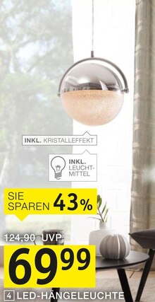 LED-Hängeleuchte bei XXXLutz Möbelhäuser in Aachen LED-Hängeleuchte im Angebot bei XXXLutz Möbelhäuser Aachen für 69,99 €