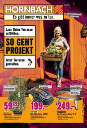 Aktueller Hornbach Baumarkt Prospekt in Mülheim und Umgebung, "Lass Deine Terrasse aufblühen." mit 32 Seiten, 09.04.2025 - 06.05.2025