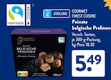 Feinste belgische Pralinen im ALDI SÜD Prospekt Feinste belgische Pralinen von GOURMET FINEST CUISINE im aktuellen ALDI SÜD Prospekt für 5,49 €