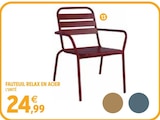 Fauteuil relax en acier dans le catalogue Intermarché Super