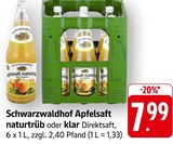 Aktuelle Saft Angebote bei E center in Offenbach (Main) Aktuelles Apfelsaft naturtrüb Angebot bei E center in Offenbach (Main) ab 7,99 €