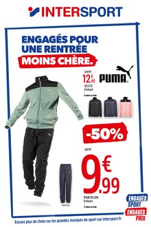 Prospectus Intersport de la semaine "ENGAGÉS POUR UNE RENTRÉE MOINS CHÈRE." avec 1 pages, valide du 18/08/2025 au 14/09/2025 pour Porto-Vecchio et alentours
