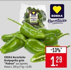 Aktuelle Paprika Angebote bei Marktkauf in Freiburg (Breisgau) Aktuelles Herzstücke Bratpaprika grün "Padron" Angebot bei Marktkauf in Freiburg (Breisgau) ab 1,29 €