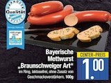 Bayerische Mettwurst „Braunschweiger Art“ im EDEKA Prospekt Bayerische Mettwurst „Braunschweiger Art“ im aktuellen EDEKA Prospekt für 1,00 €