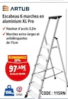 Escabeau 6 marches en aluminium XL Pro - ARTUB dans le catalogue Screwfix