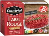 Steak haché charolais label rouge surgelés - CONVIVIAL dans le catalogue Intermarché