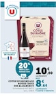 Côtes du Rhône AOP rouge Croix des Alliances - U en promo chez U Express Garges-lès-Gonesse à 8,64 €