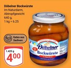 Bockwürste von Döbelner im aktuellen GLOBUS Prospekt