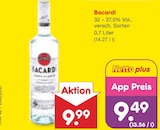 Bacardi Angebote von Bacardi bei Netto Marken-Discount Schwäbisch Gmünd für 9,49 €
