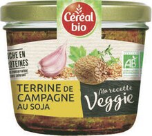 Terrine de campagne au soja veggie ou poivre vert bio - Géant Casino à Le Chesnay Terrine de campagne au soja veggie ou poivre vert bio en promo chez Géant Casino Le Chesnay à 2,34 €