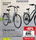 E-Bike City, 26 Zoll im Lidl Prospekt E-Bike City, 26 Zoll von Zündapp im aktuellen Lidl Prospekt für 899,00 €