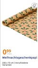 Weihnachtsgeschenkpapier im Action Prospekt Weihnachtsgeschenkpapier von im aktuellen Action Prospekt für 0,99 €