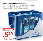 Mineralwasser Angebote von Adelholzener bei GLOBUS Neustadt für 5,49 €