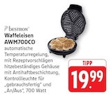 Aktuelles Waffeleisen AWM700CO Angebot bei E center in Stuttgart ab 19,99 €